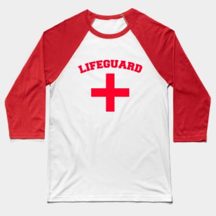 Lifeguard Beach Summer Swimming Ocean Lake Hero Baseball T-Shirt